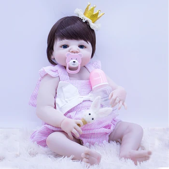 2023популярное возрождение реалистичная симуляция новорожденного ребенка детские силиконовые куклы ручной работы для девочек развивающие игрушки кукла-реборн для детей