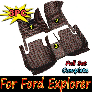 Автомобильные коврики для Ford Explorer 2006 2007 2008 2009 2010 2011 2012 2013 2014 2015 Пользовательские автоматические накладки для ног автомобильный ковер