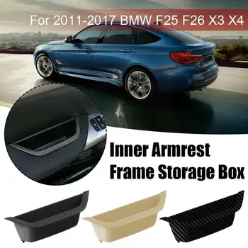 Внутренняя Рамка Подлокотника Автомобиля, Коробка Для Хранения, Дверная Внутренняя Панель, Ручка Для BMW X3 F25 X4 F26 2011-2017, Автоаксессуары T3S8