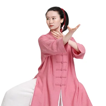 Костюм Тай Цзи, Женский Новый тренировочный костюм для бокса с тенью, костюм для выступлений в китайском стиле по боевым искусствам 0