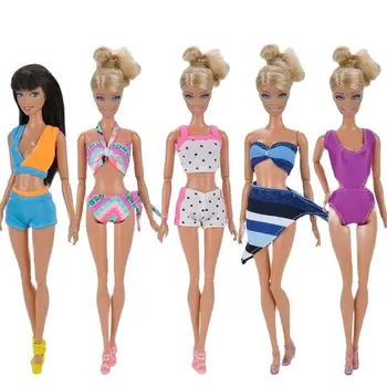 Модные купальники-бикини для куклы Barbie Blyth 1/6 MH CD FR SD Kurhn BJD Одежда Аксессуары 0