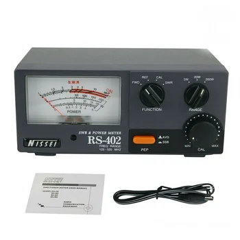 Оригинальный NISSEI RS-402 Ваттный Тестер 125-525 МГц 200 Вт HF VHF UHF Радиосвязь Приемопередатчик Мощность КСВ Метр RS402 Тайвань