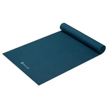 Толстый нескользящий коврик для йоги морского цвета толщиной 5 мм - идеально подходит для стандартных и горячих тренировок по йоге. 0